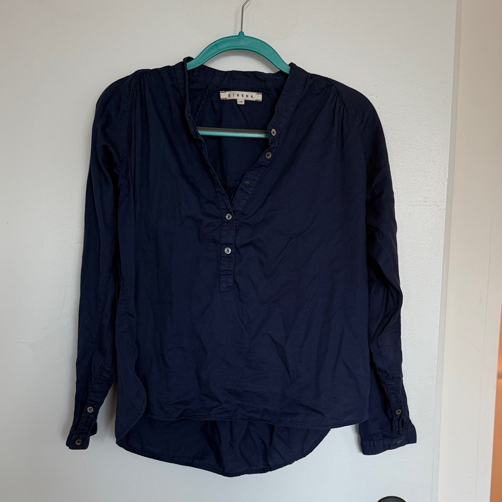 Navy xirena blouse XS